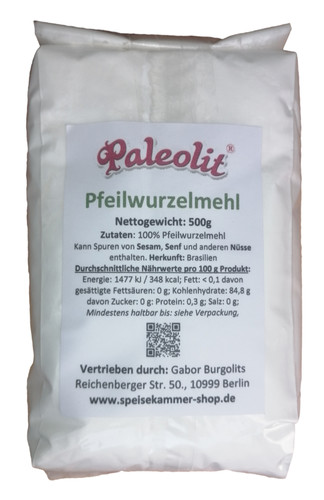 500g pfeilwurzelmehl pulver - 500g,